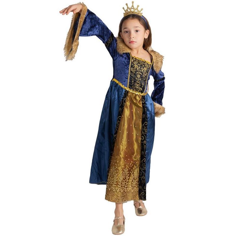 Dress Up America Renaissance Costume Dress for Girls - Medieval Queen Costume, 2 of 3