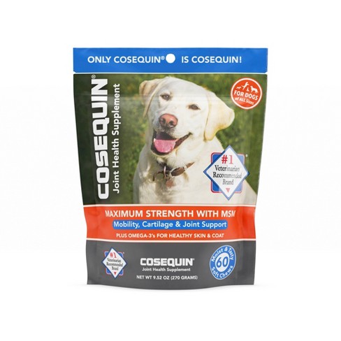 Cosequin Glucosamine & Omega 3 Soft Chewable Supplements for Dogs - Beef - 60ct - image 1 of 3
