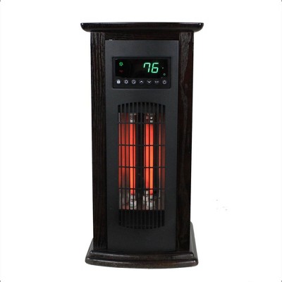 LifeSmart Black Infrared Quartz Electric Tower Space Heater
