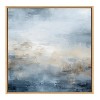 Kate & Laurel All Things Decor 30"x30" Tonal Abstract Blue Framed Canvas by The Creative Bunch Studio Natural - 2 of 4