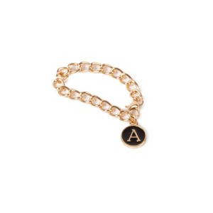 Chain Monogram Accessories Black A - Bullseye's Playground™ - 1 of 1