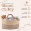 Babylicious XL Cotton Rope Diaper Caddy Organizer – Changing Table Storage for Wipes & Newborn Essentials - 2 of 4