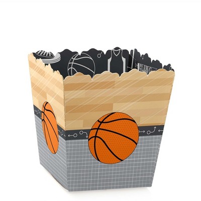 Big Dot of Happiness Nothin' but Net - Basketball - Party Mini Favor Boxes - Baby Shower or Birthday Party Treat Candy Boxes - Set of 12