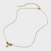 14K Gold Dipped Cubic Zirconia Rondelle Initial Necklace - A New Day™ Gold - 2 of 4