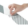 INSPIRE CHIC Women's Striped Print Skinny Long Satin Silky Ribbon Neck Scarves 1Pc - 4 of 4