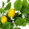 22" Artificial Woven Branch Base Spring Wreath with Lemons, Flowers and Leafy Greens - National Tree Company - 3 of 3