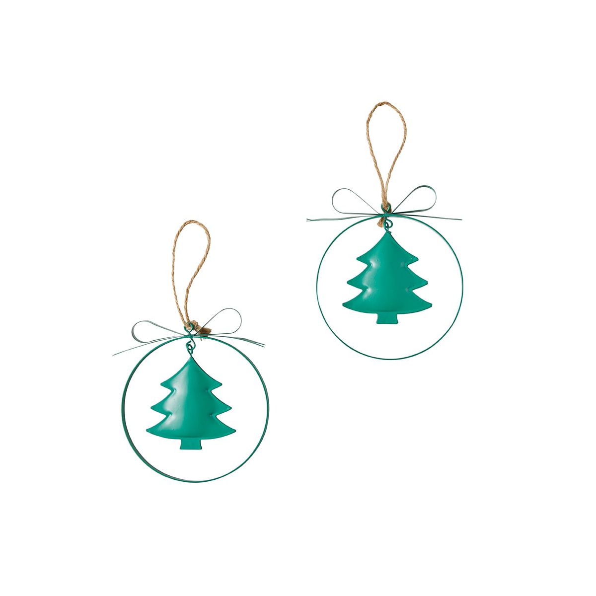 The Lakeside Collection Hanging Metal Ornaments Set of 2 - - thumbnail 4
