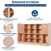 GustoWave 12 Cubbies Storage Organizer with 2 Cabinet Doors Shelf for Kids Toys - 3 of 4