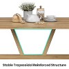 Infurnic Desks, Rectangular Dining Desk with four Sturdy Tables Legs, Modern Table for Kitchen or Living Room, Brown, 27.6"*47.2"*29.5" - 3 of 4