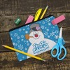 Frosty The Snowman Snowing Makeup Cosmetic Bag Organizer Pouch - 2 of 4