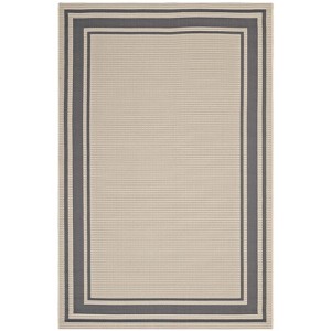 Modway Rim Solid Border 8x10 Indoor and Outdoor Area Rug - 1 of 4