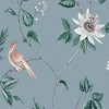 Nuit Sky Blue Floral Birds Paste the Wall Wallpaper - 4 of 4