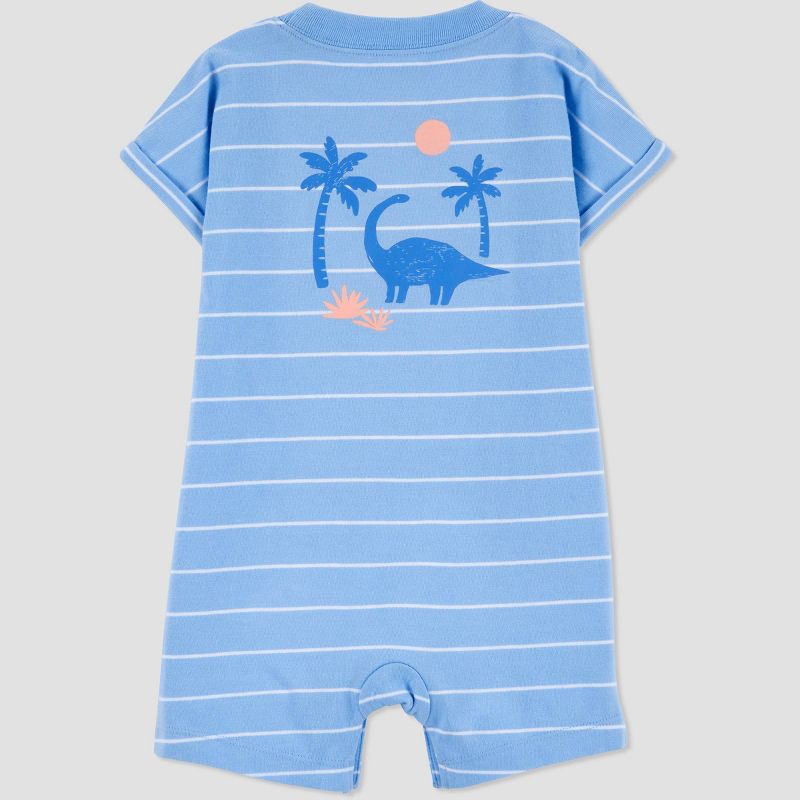 Carter's Just One You® Baby Boys' Striped Tropics Romper - Blue, 5 of 6