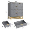 Dresser for Bedroom, 5 Drawer Dresser with Metal Legs, Modern Chest Organizer with Wide Storage, Chest of Drawers - 3 of 4