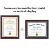 Americanflat 8.5x11 Diploma Frame - Document Frame with Shatter-Resistant Glass and Engineered Wood - Certificate Frame for Tabletop and Wall - 4 of 4