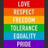 Adult Design By Humans Pride Rights Motto By PINHEAD66 Tank Top - 2 of 2