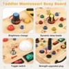 Etokfoks Montessori Busy Board Wooden Sensory Toy with 10 Switches and 19 LED Lights for Toddlers 1 Piece for Ages 18 Months Up - 4 of 4