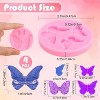 JDICTION 4-Piece Mini Butterfly Silicone Molds for Chocolate, Candy, Cake Decorating, and Resin Crafts - 2 of 4