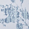 Piña & Sardinia Home Abstract Floral Watercolor Blue And White Fabric Shower Curtain - Standard Size - 3 of 4