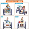 4-in-1 Kids Activity Table Set, Building Block Table with Magenetic Whiteboard, 66pcs Large Bricks and 2 Storage Boxes - 3 of 4