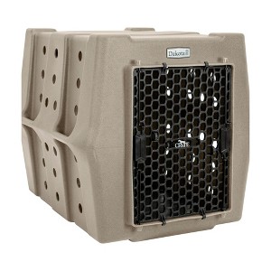 Dakota 283 Canine Rough and Tough Economy Pet Kennel, Heavy Duty Crate for Dogs and Cats with Ventilation Holes, Intermediate, Sandstone - 1 of 4