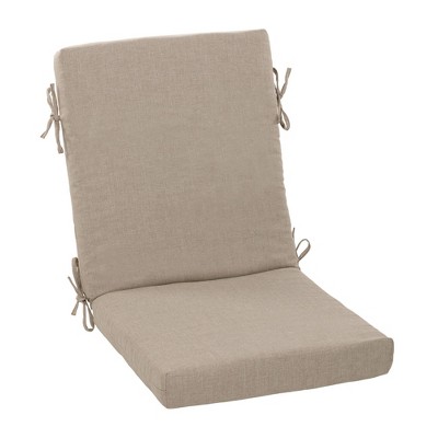 Arden Selections Oceantex High Back Dining Chair Cushion Natural Tan