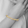 Black Bow Jewelry 3.6mm 14k Yellow Gold Polished Solid Open Back Hinged Bangle Bracelet - 3 of 4