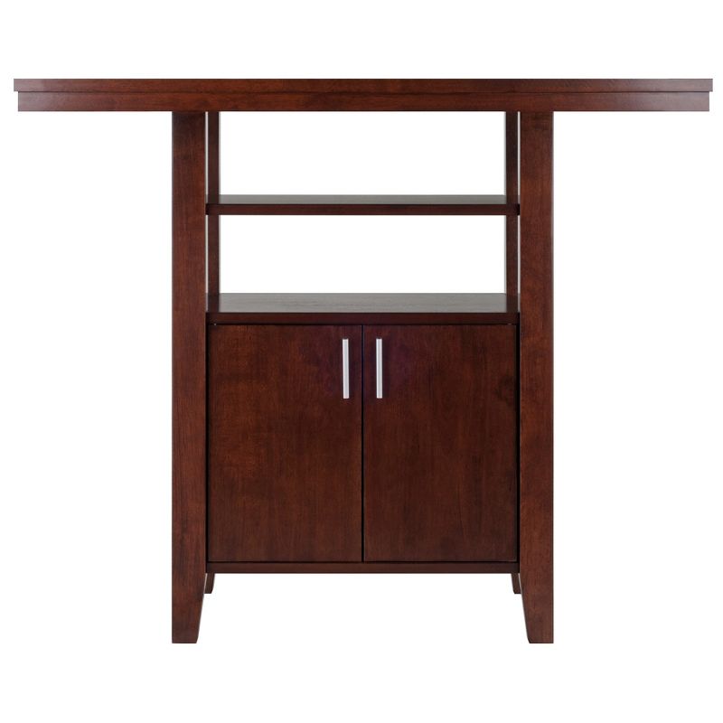 Albany High Table with Cabinet Walnut - Winsome, 3 of 10