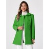 INSPIRE CHIC Women's Christmas Peter Pan Collar Double Breasted Long Trench Winter Pea Coat - 2 of 4