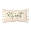 Transpac Fabric Embroidered Cozy Pillow Set of 2 Christmas Home Decorations - 2 of 3