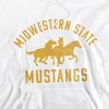 Midwestern State University Official Msu Texas Mustangs Logo Adult Pull-Over Hoodie - 2 of 4