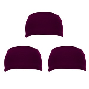 Unique Bargains Soft Elastic Breathable Sweat Absorbing Running Sport Headbands 7" x 4" 3 Pcs - 1 of 3