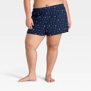 Women's Boxer Pajama Shorts - Wild Fable™ - 1 of 3