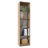 TOAOTBNBO 5-Tier Space-Saving Storage Bookcase, Narrow Tall Bookshelves for Tight Spaces Small Display Corner Shelf, Light Brown - 4 of 4