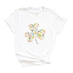 Simply Sage Market Women's  Color Shamrocks St. Patrick's Day Short Sleeve Graphic Tee - 1 of 3