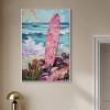 Art Remedy Colorful Surfboard in the Sand Colorful Coastal Wall Art Framed - 2 of 4