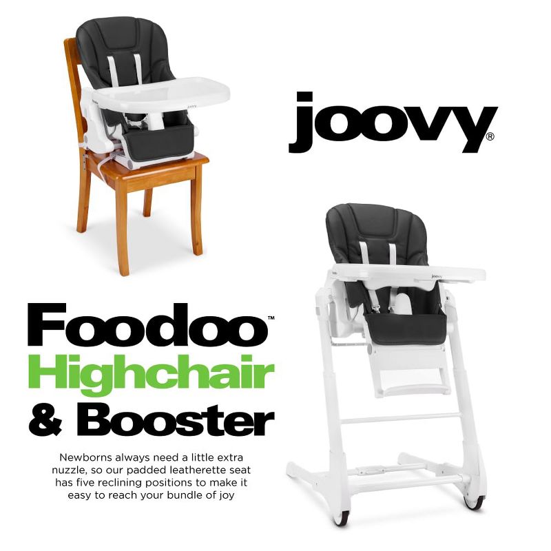 Joovy Foodoo Highchair & Booster, Jet, 2 of 5