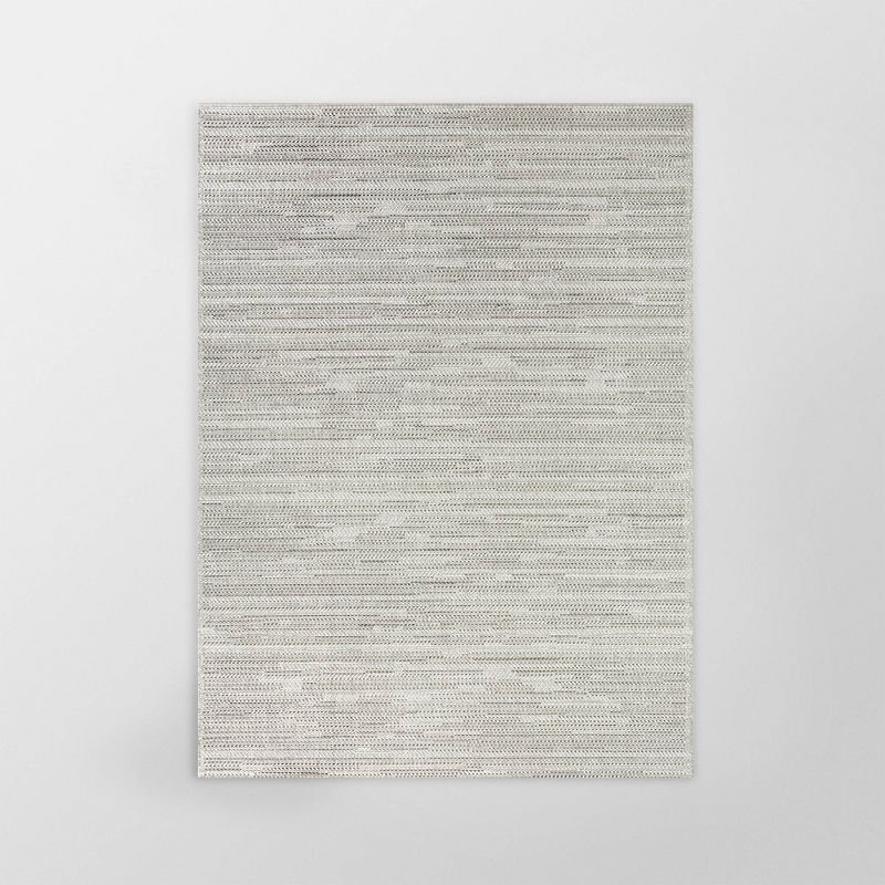 Faded Lines Outdoor Rug Cream - Threshold™, 1 of 5