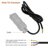 Newage"12V Submersible Water Pump 1000L/H Flow, 16.4ft Lift for Garden Sprinklers, Lawn Shower, Vehicles"Grey - 3 of 4
