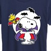Women's - Peanuts - Snoopy Woodstock Vampire Short Sleeve Graphic T-Shirt - 2 of 4