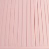 Springcrest Mapo 14" Top x 17" Bottom x 11" High x 11" Slant Lamp Shade Replacement Large Pink Drum Traditional Pleated Softback Washer Harp Finial - 2 of 4