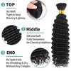 Jessie's Wig 20-26 Inch Grade S Deep Wave Hair Bulk 95g For Thin Hair Deep Wave #1b Natural Black 1Pcs/Pack - 3 of 4