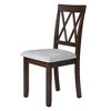 Kumasinova Upholstered Dining Chairs – Set of 2 Tufted Linen Fabric Kitchen Chairs with Arched Backrest, Accent Diner Chairs with Solid Wood Legs - 3 of 4