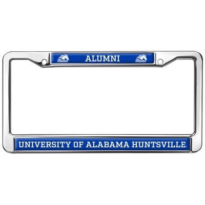 Alabama Huntsville Alumni Logo Full Size Standard License Plate Metal Frame