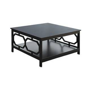 36" Omega Square Coffee Table Black - Breighton Home