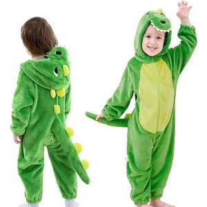 WOPET Funsmile Dinosaur Onesie Halloween Costume for Kids - Animal Jumpsuit Dress-Up Outfit (Child Sizes) - 1 of 1