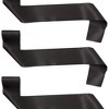 Blue Panda Blank Customizable Satin Sash (8 Pack), Black - 2 of 4