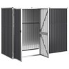 vidaXL Garden Tool Shed Anthracite 88.6"x35"x63.4" Galvanized Steel - 4 of 4
