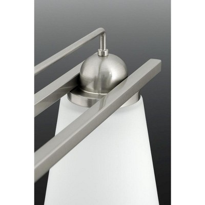 Polished Chrome 1-Light Wall Sconce with Etched Glass Shade