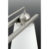 Progress Lighting Flight 1-Light Wall Sconce, Polished Chrome, Etched Glass Shade - 4 of 4